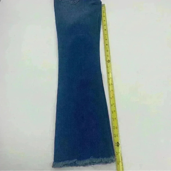 NWT Free People Women’s Raw Hem Cropped Jeans Blue Size 25 - Picture 8 of 12